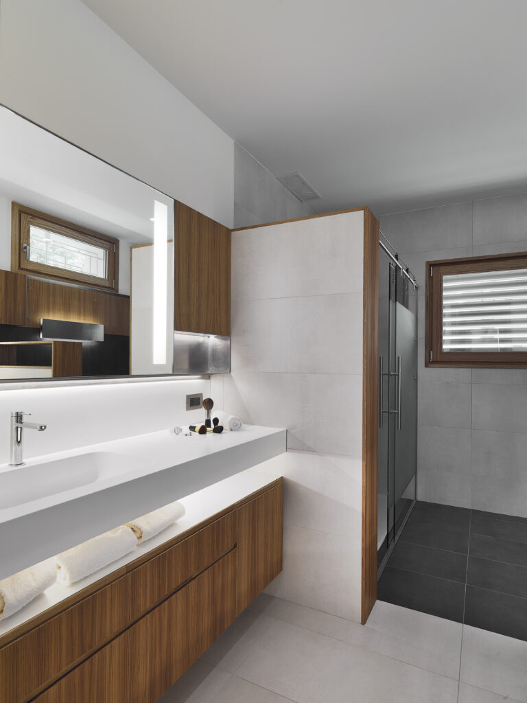 modern design of bathroom remodel contractors Encino