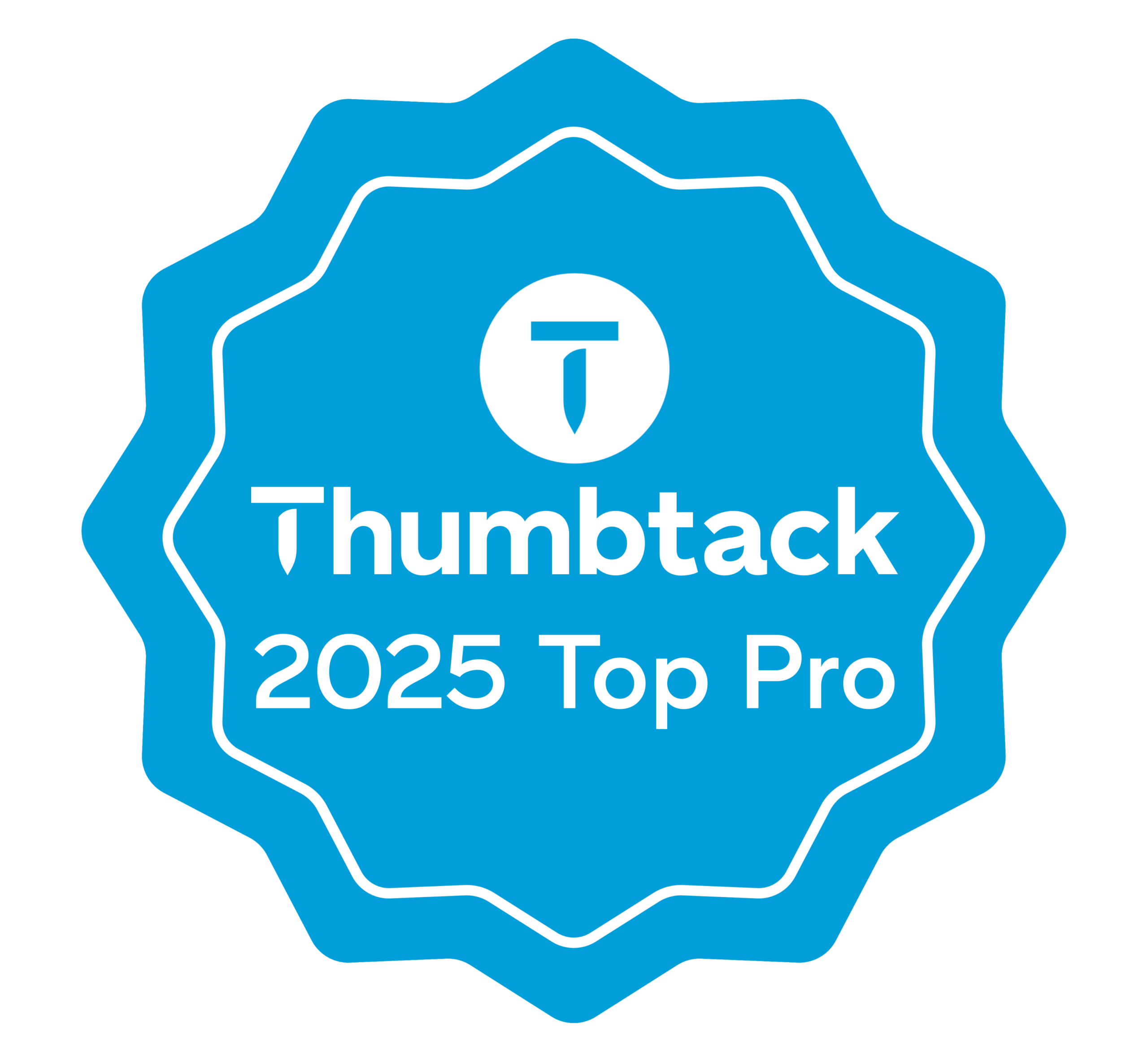 2025 Thumtack Top Pro badge Thumbtack Top Pro 2025