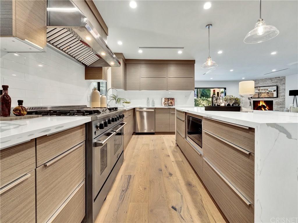 Kitchen remodeling completed by licensed general contractor in Los Angeles featuring custom cabinetry, modern design, and functional layout